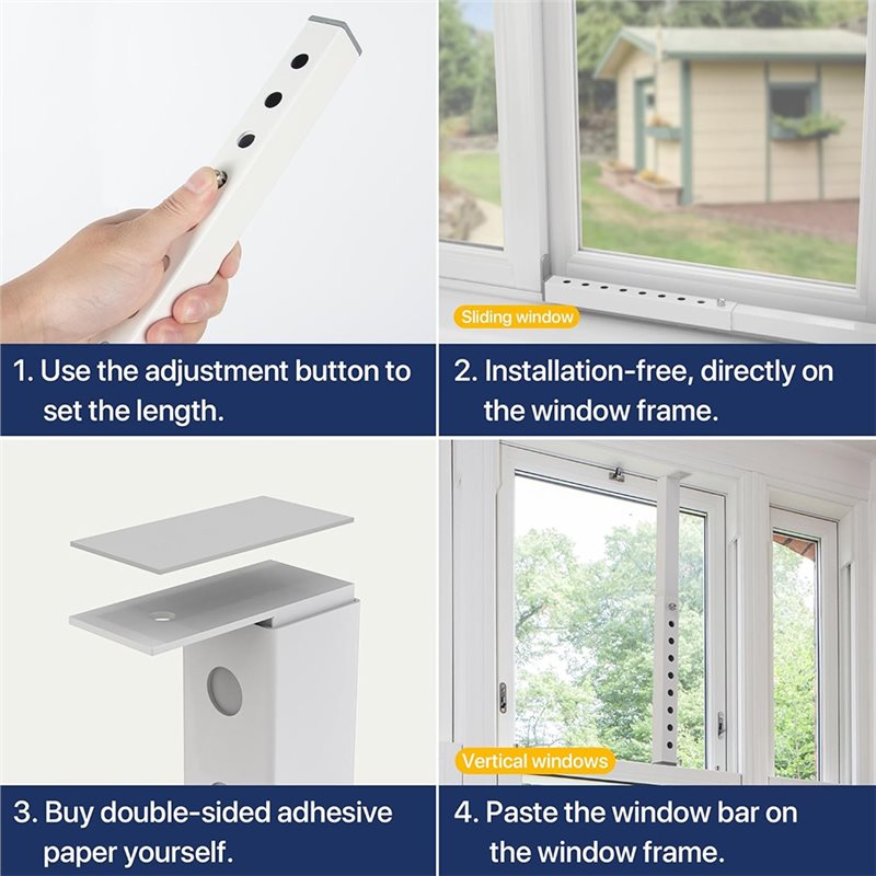 T19C 2Pcs Adjustable Window Lo - Window Lock Bar ulasan dan harga