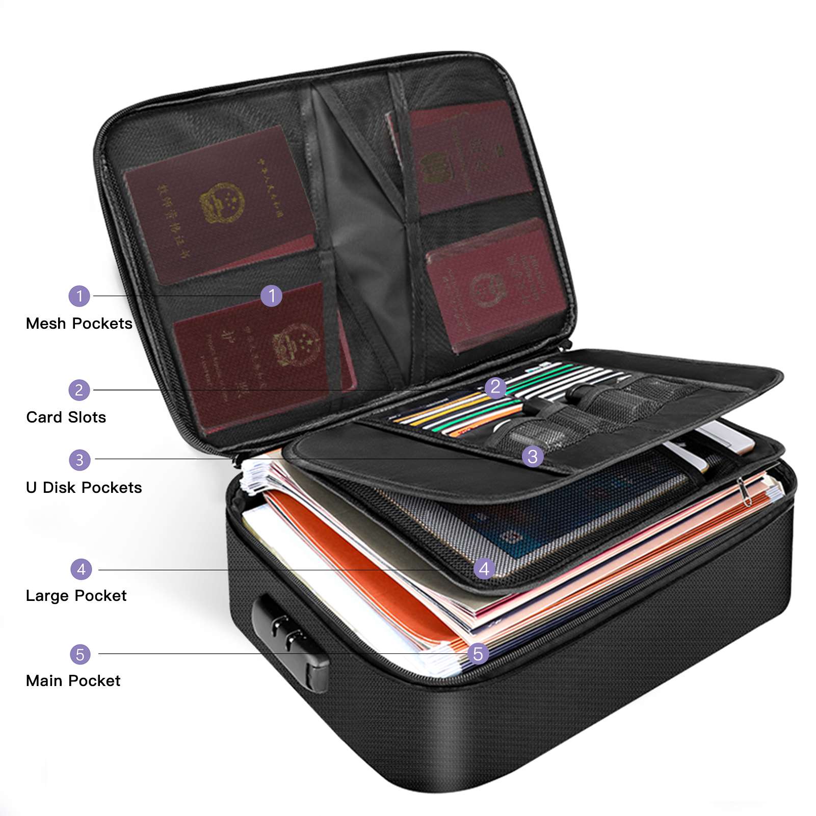 Fireproof Document Bag with Zi - Fire Safe Document ulasan dan harga