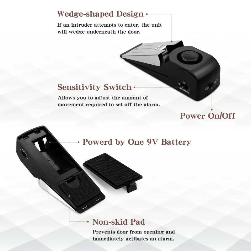 ZEXEF mini security protection - Door Stop Alarm ulasan dan harga