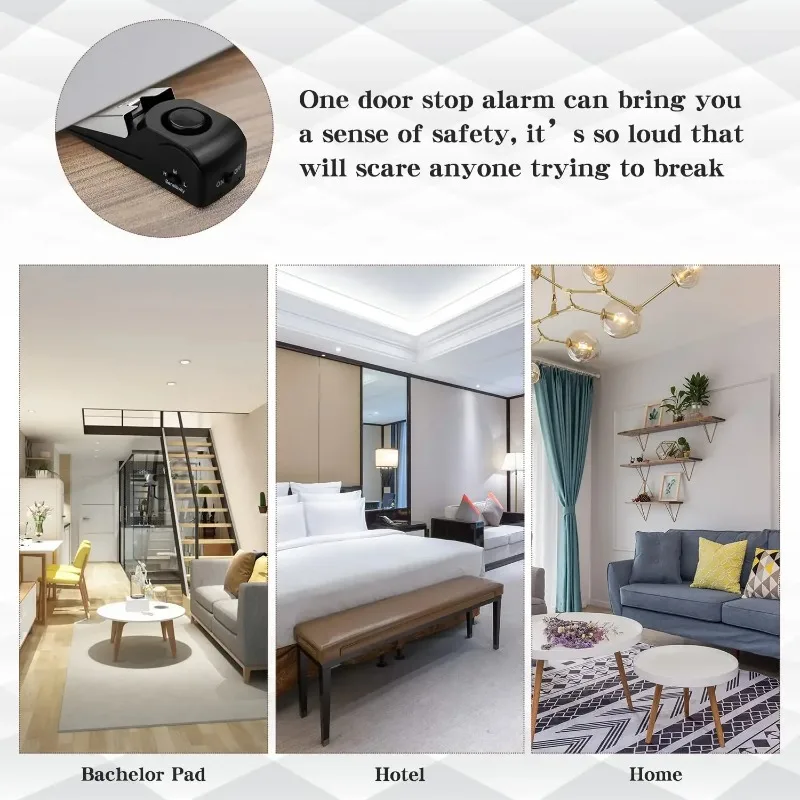 ZEXEF mini security protection - Door Stop Alarm ulasan dan harga