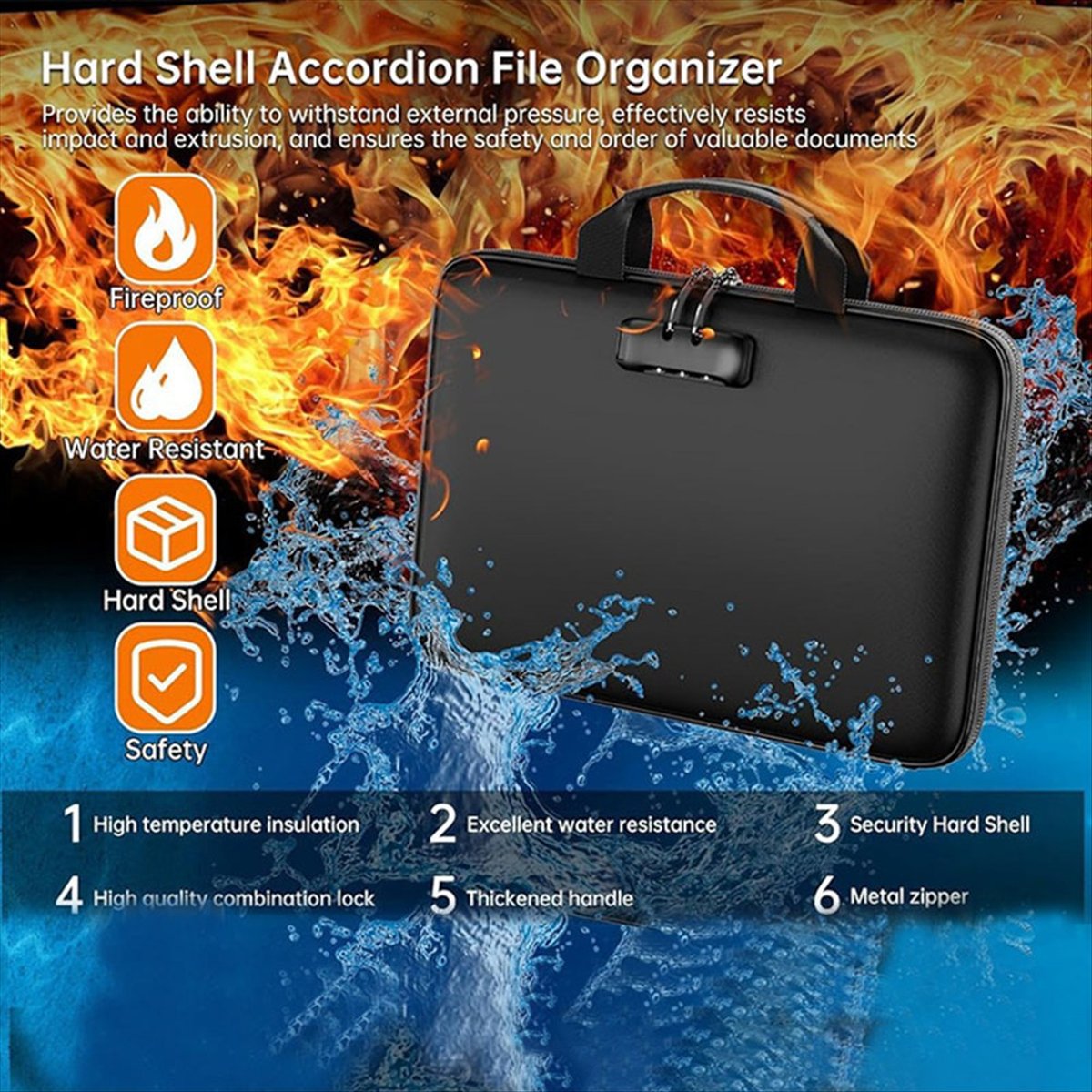 Fireproof Document Organizer B - Fire Safe Document ulasan dan harga