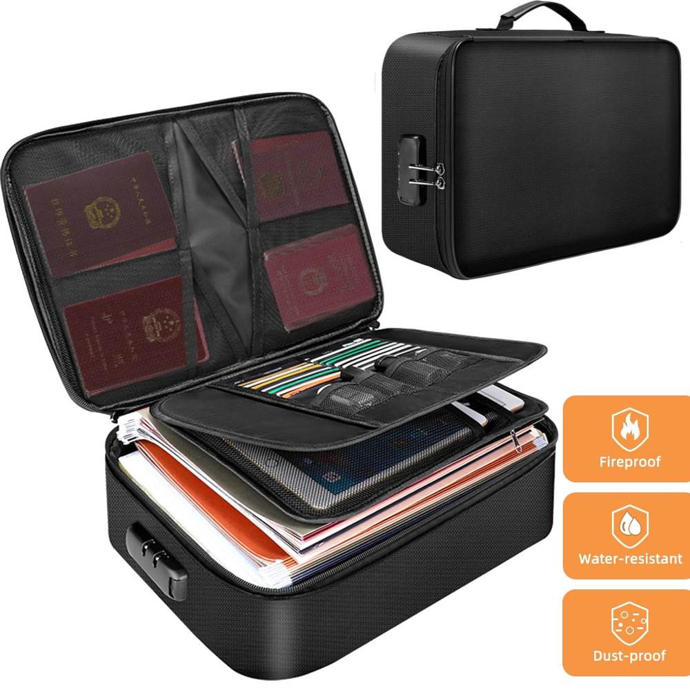Fireproof Document Box Water-r - Fire Safe Document ulasan dan harga