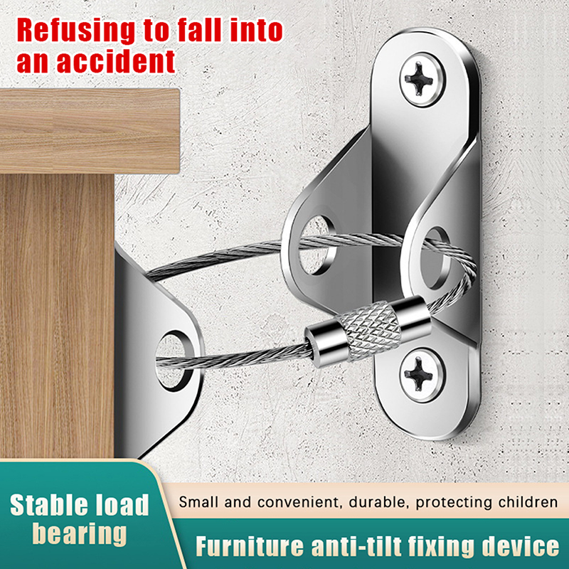 **1Set Furniture Anchors Anti  - Earthquake Anchor Strap ulasan dan harga