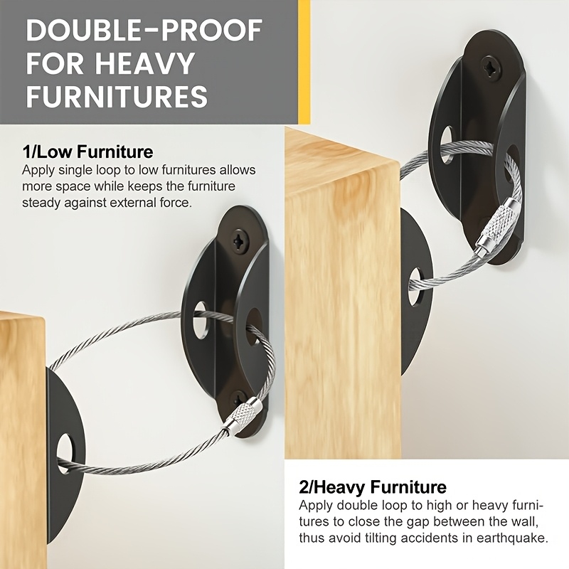 Furniture Wall Anchors with An - Earthquake Anchor Strap ulasan dan harga